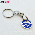 Großhandel Design Your Own Günstige Warenkorb Metall Custom Trolley Coin Keyring